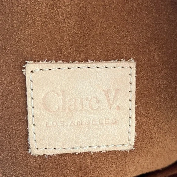 Clare V Tan Tote with Yellow Accent - Picture 8 of 9